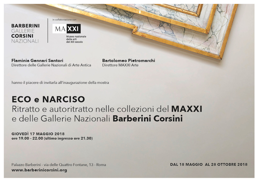 Eco e Narciso. Ritratto e autoritratto nelle collezioni del MAXXI e delle Gallerie Nazionali Barberini Corsini – Inaugurazione mostra