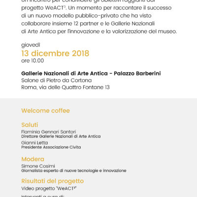 WeACT³- La Tecnologia per Arte, Cultura, Turismo, Territorio