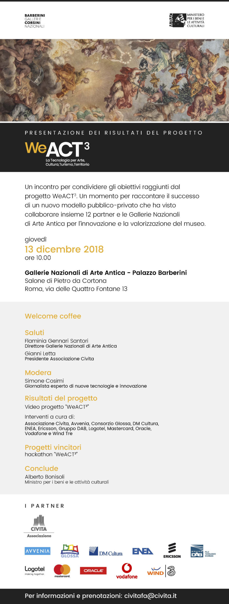 WeACT³- La Tecnologia per Arte, Cultura, Turismo, Territorio