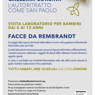 Laboratori per bambini – Facce da Rembrandt
