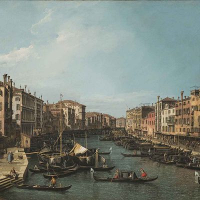 Veduta del Canal Grande a Venezia (Canal Grande verso Ca’ Foscari)
