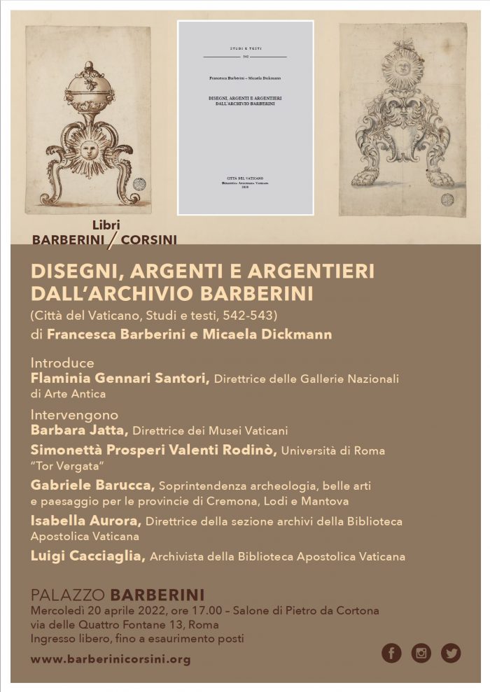 Disegni, argenti e argentieri dall’Archivio Barberini